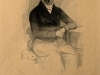 Robert Trossin (1820-1869) , Alexander von Humboldt, Stahlstich nach Hermann Biows Daguerreotypie, 1847.