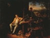 Eduard Ender (1822-1883), Humboldt und Bonpland in ihrer Dschungelhütte, Öl auf Leinwand, 80 x 150 cm.